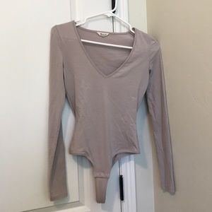 Madewell nude colored onesie, size XS